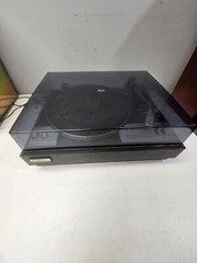 Sears Professional Series Model 28669 Belt Drive S-Type Arm Black Wood Turntable