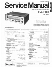 🔥【PRO SERVICED】Technics SA-600 Stereo 140W Receiver~XSTR/LED UPGRADES💥GUARANTY