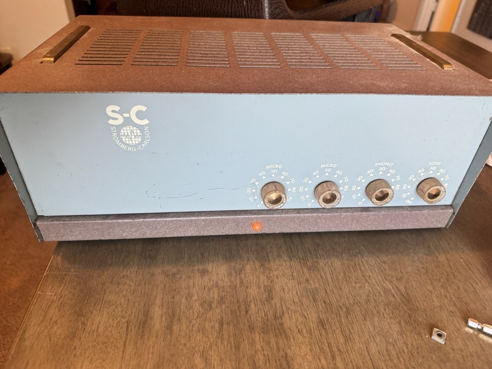 1957 1958 Stromberg Carlson Tube Amplifier AU-64