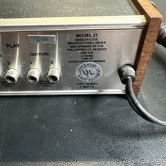 DBX 21 Disc Tape Decoder Noise Reduction Model 21 USA Made