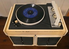 VINTAGE GE Concert Hall Stereo Turntable TESTED WORKING – Damaged Dust Cover