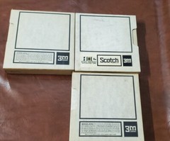 Lot of 3 REEL TO REEL Tape 8mm Scotch. Instar, 3m. Opened but not used