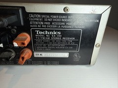 Technics SA-350 Quartz Synthesizer TV/FM/AM Stereo Receiver — Working