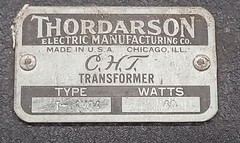 Thordarson T11M74 CHT Series Modulation Transformer 40 WATTS / 100 M.A.