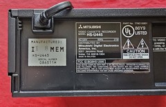 VTG Mitsubishi HS-U445 VHS Hi-Fi VCR 4 Head Video Cassette Recorder RCA Tested
