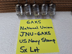 5x lot 6AK5 Vacuum Tube JNU-6AK5 US Navy