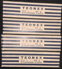 EL86/6CW5 NIB NOS Factory Date Matched Quad Teonex Valves England Boxes Tubes