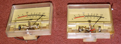 1 Matched Pair Sharp/Optonica RT2050U analog VU Meters very good tested w bezel