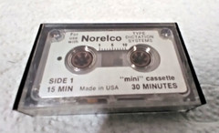 Norelco Mini Cassette Tape for Norelco Type Dictation Systems, 15 Min Each Side