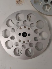 Lot of 3 Vintage Akai Die-Cut Metal Reel To Reel Tape Take-Up 7″ 1/4″ With Cases