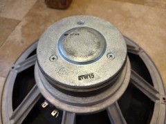 CERWIN VEGA ATW-15 15″ WOOFER PAIR/ PRO REFOAMED WITH DUST CAPS / AT-15 / NICE!!