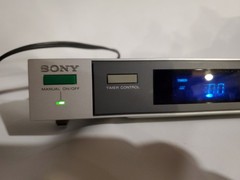 Sony Model PT-V5 Audio Program Timer Silver Face