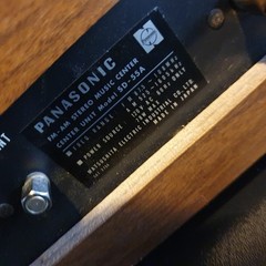 LOCAL PICKUP ONLY AS-IS Rare Panasonic SD55A & Rare Zenith Circle of Sound Speak