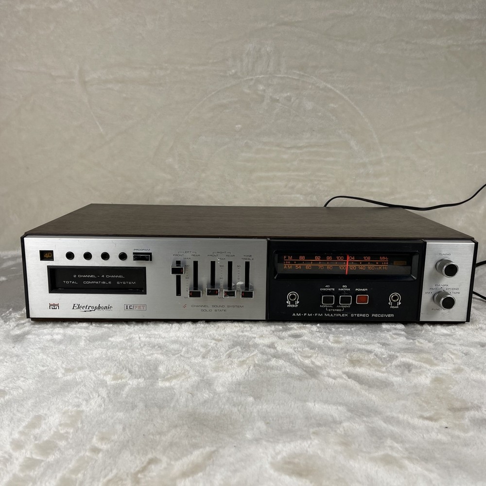 Vintage Morse Electrophonic Multiplex AM/FM 8 Track Stereo Receiver Model 451