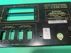 Pioneer SA-6500 II Stereo Integrated Amplifier Parting Out Rear Panel