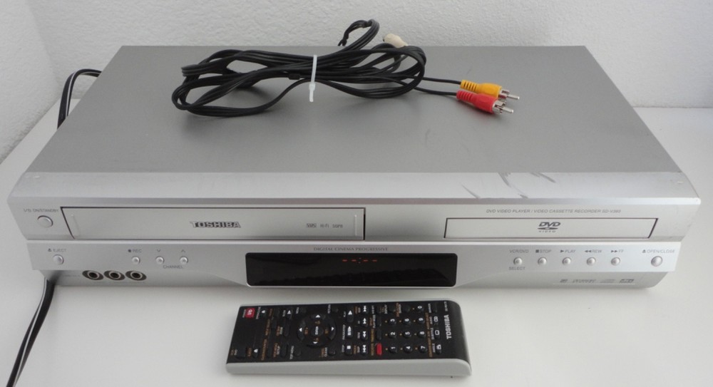 Toshiba SD-V393 DVD/VCR Combo Hi-Fi w/ Remote Control Works