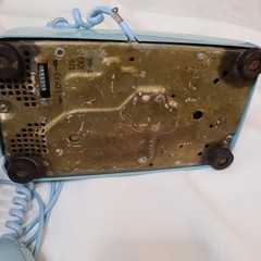 Lt Blue Rotary Dial Desk Phone by Bell Systems Western Electric 2-66 USA CD 500