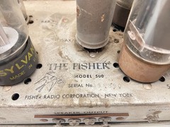 🔊Vintage 1950s The Fisher Model 500 Receiver Mono Amplifier Tube ~ Parts/Repair