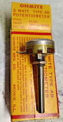 Ohmite Potentiometer 50K Ohms (NOS) Volume Control