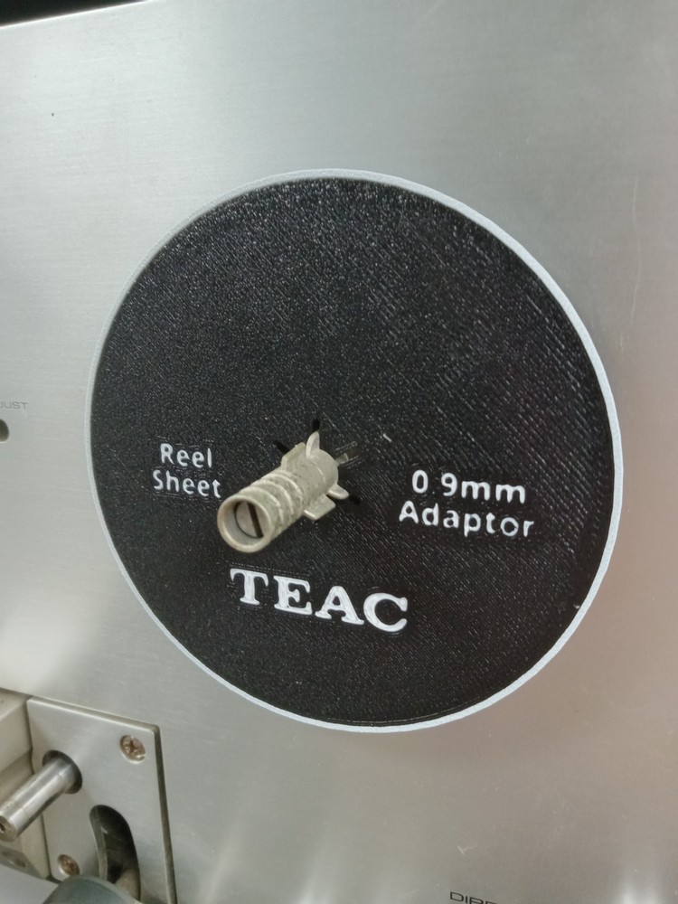 Four TEAC A-3300 REEL TO REEL Sheet Spacers Adaptors 0.9mm – New