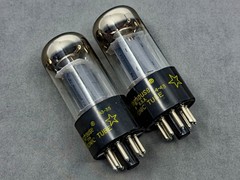 Pair Westinghouse 6SN7GTB Tubes Gray Plates O Getters Mid 1960s Tests Strong
