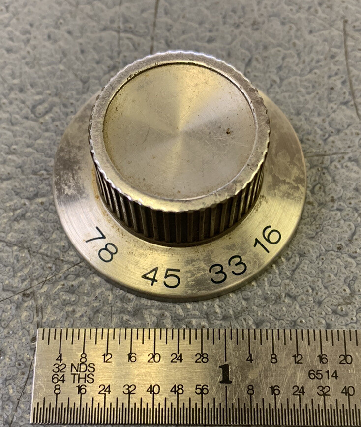 Vintage Zenith Circle of Sound Console Original Turntable Speed Selector Knob