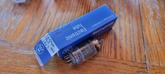 Beckman NOS 5963 12AU7 Black Plates Top Square Getter Vacuum Tube Tested
