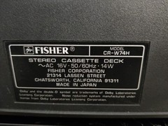 Fisher Amplifier System CA-283 Stereo FM 270a Double Cassette Deck & Turntable