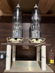 Duel 4-Pin Vacuum Tube Sockets NOS Military Raytheon Fit 8008 and Other Types