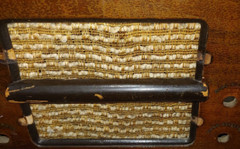Orig 1941 PHILCO Model 41-240T WOOD CABINET wOrig GRILL CLOTH & Internal ANTENNA