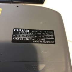 Aiwa HS-TX394 Radio Player Read Inside -Cassette Doesn’t Work- Radio Works @B