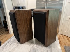 Cerwin Vega AT-8 Vintage 2-WAY Floor Speakers Refoamed Woofers Tested Late 1980s