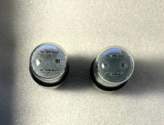 NOS Pair GE 6SN7 GTB CHROME SIDED