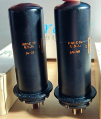 6L6Y MATCHED PAIR RCA AUDIO POWER TUBES NOS NIB *eTRACER* #12B3