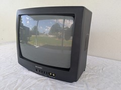 Vintage Sharp 13″ Retro Gaming CRT TV 13N-M100 (NO REMOTE), Front AV Tested