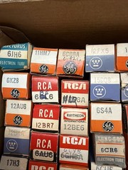 Vintage NOS Vacuum Tube Lot 70+ RCA GE Sylvania Westinghouse Tested TV Radio