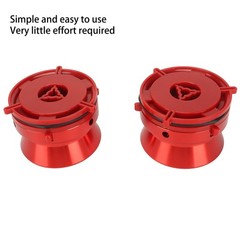 1 Pair NAB Hub Adapters Professional Polished Aluminum Reel To Reel Tape Opener