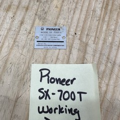 Pioneer SX-700T Receiver Parts – Nameplate Model