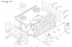 Teac Replacement Feet 3340 3300 3440 A-2300SD 2300SX 2300 2340 A-1250 50277980