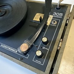 Vintage Audiotronics Model 305 Record Player Turntable Working 33/45/78 RPM
