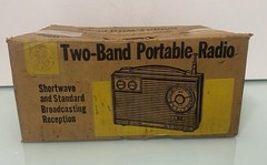 Rare New Old Stock 1963 GE Two-Band Civil Defense Shortwave Radio Model P925A