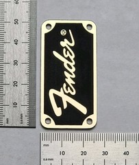 Fender Transitional Badge Logo for Amp, Case, & Equiptment – Gold With Adhesive