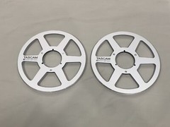 1 Pair Pro 10.5″ TASCAM Silver 1/4″ Tape Reels For Reel To Reel Tape Recorders