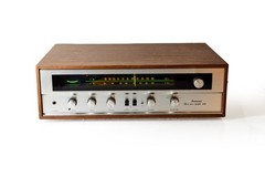 SANSUI 210 WORKS! 1970’s AM/FM Receiver SILVER FACE Japan Excellent Condition