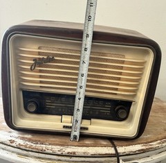 Vintage Telefunken Jubilee Export 1950s Tube Radio AM/FM Works West Germany