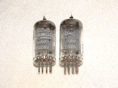 2 x 12AU7/ECC82 Brimar/Sherwood Tubes*Very Strong Testing*#2