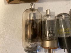 Lot of 10+ Vintage Radio TV Various Sizes & Brands Vacuum Tubes 12au7