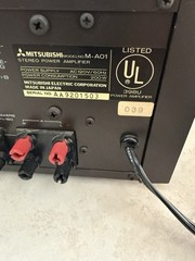 Vintage Mitsubishi M-A01 Power Amplifier