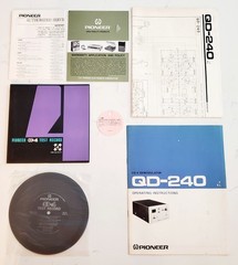 Pioneer QD-240 CD-4 Four Channel Demodulator Audio Processor MT. Cond. w/ EXTRAS