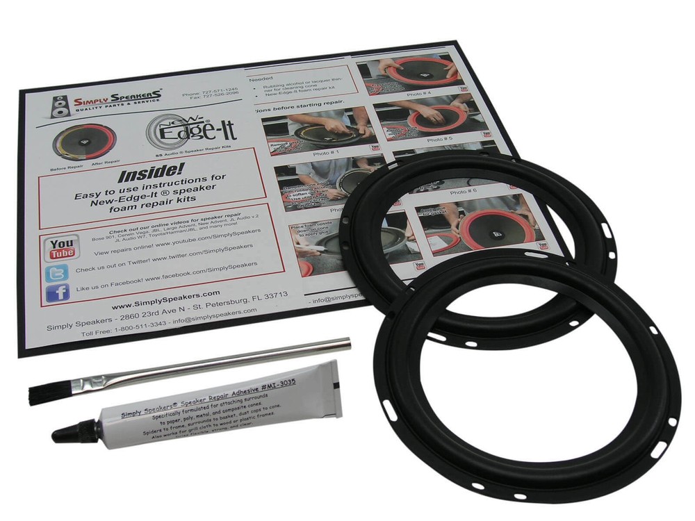 6″ Rubber Edge Speaker Repair Kit RSK-6AC (PAIR)